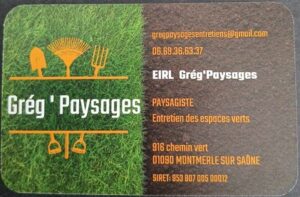 Logo Greg paysage carte visite